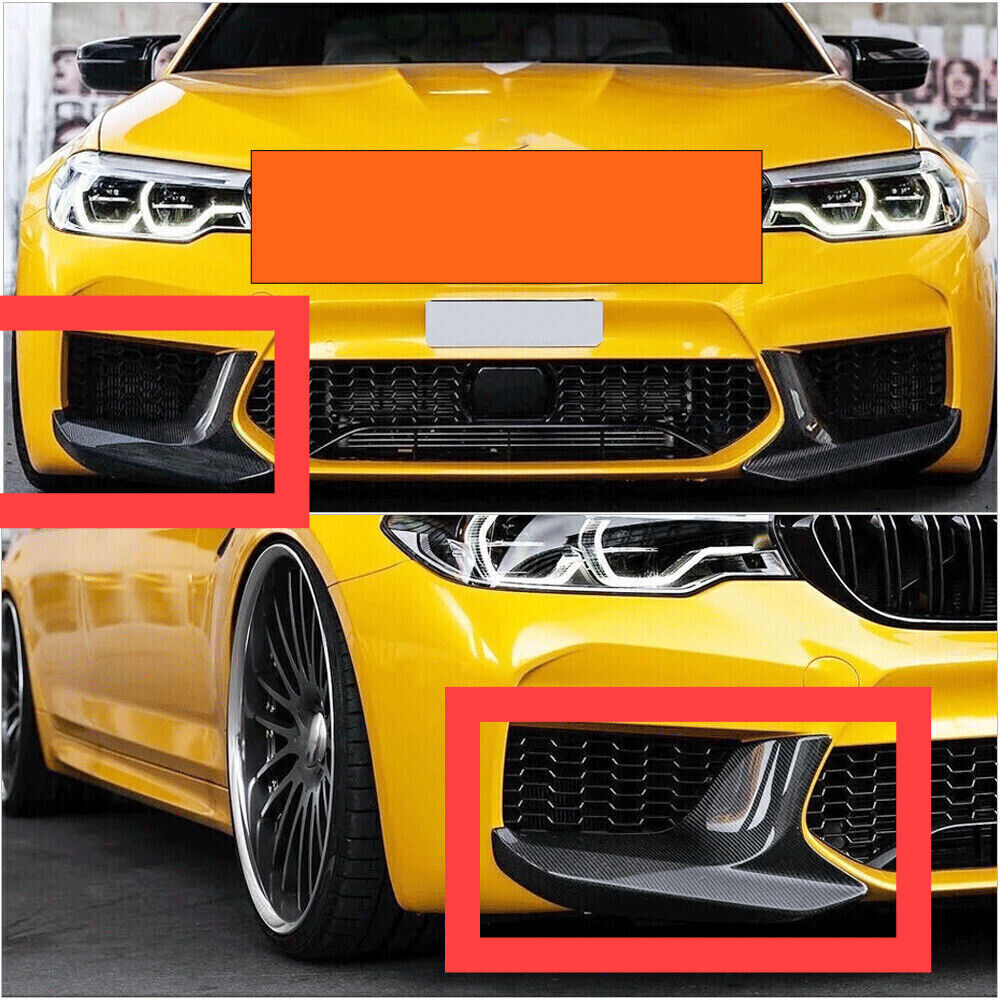 for BMW F87 M2 Coupe 2016-2020 2PCS Carbon Fiber Side Skirt Splitters Lip Refit Q
