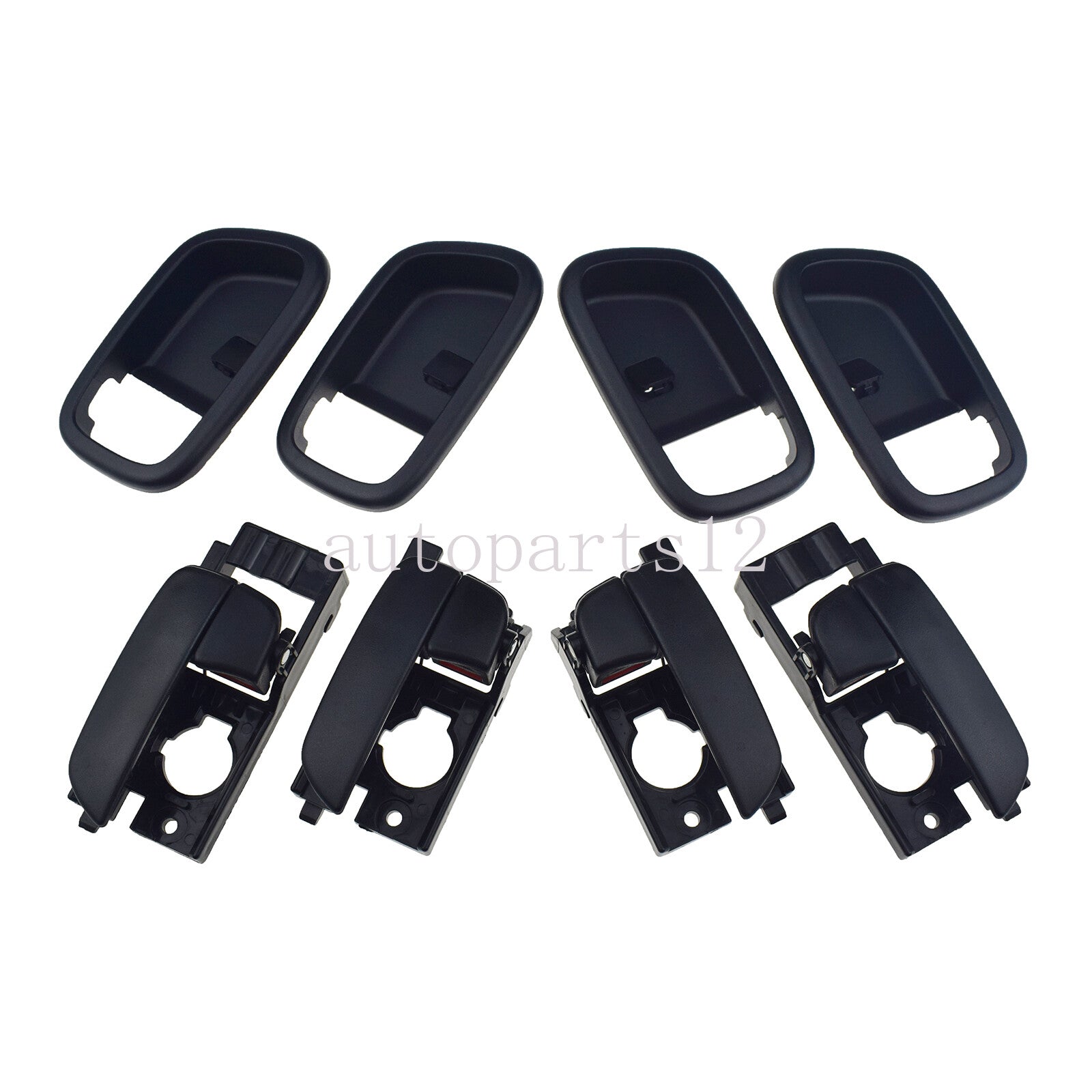 4 Piece Set Interior Door Handles and Covers FL RL RR for for Hyundai Accent 2006 - 2011 - v