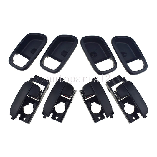 4 Piece Set Interior Door Handles and Covers FL RL RR for for Hyundai Accent 2006 - 2011 - v