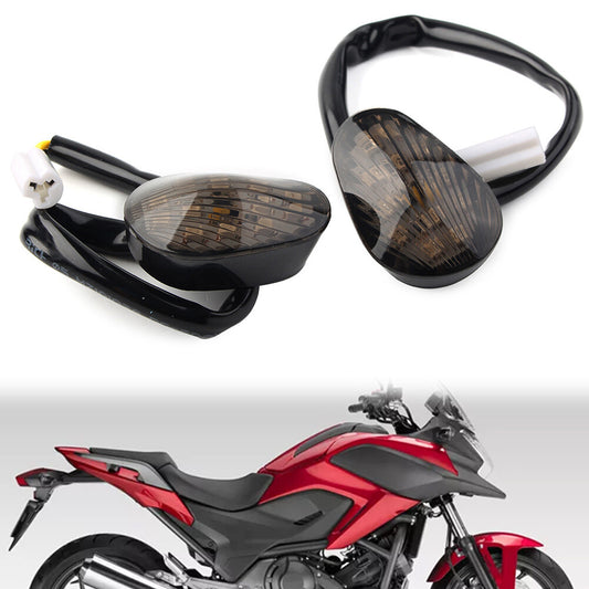 for Yamaha YZF R1 02-08 R6 03-14 R6S Smoke Flush Mount Amber Turn Signals Lights Q