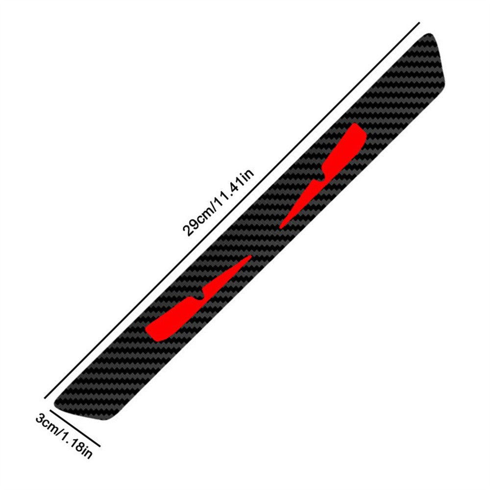 Universal 3D Carbon Fiber Look Sticker Emblem Demon Eye Brake Tail Light Decal