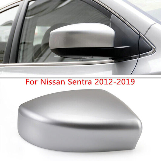 Silver Rearview Side Wing Mirror Cover Cap Right for Nissan Sentra/Sylphy 12-19