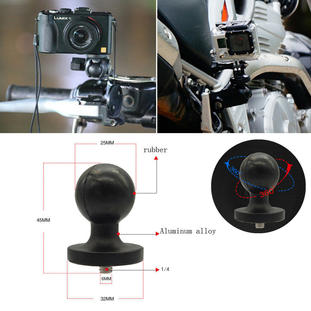 Motorcycle and bicycle camera ball head, bicycle riding camera pan-tilt head - n