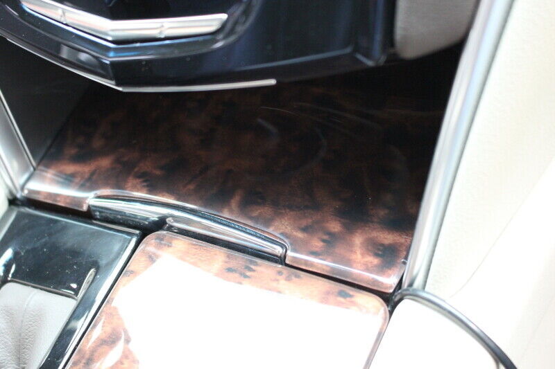 Car Interi Console Storage Box Cover Trim for Cadillac XTS 2013-2017 Brown Wood