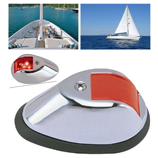 1 Red Ocean Boat Yacht Stern Navigation Light 12V LED Navigation Light Stainless Steel n