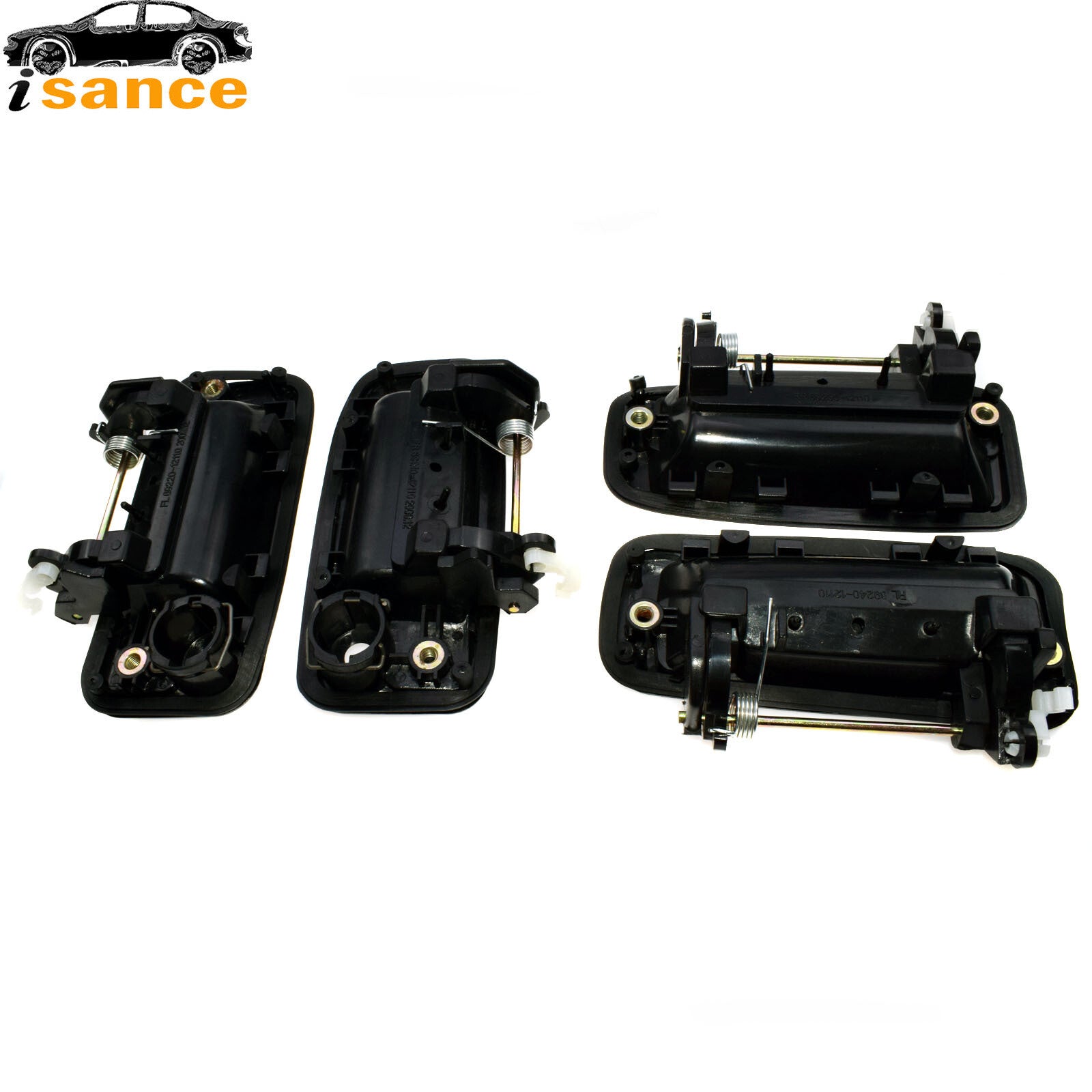 4-Pack Door Handles for for Corolla 88-92 Exterior Front, Rear, Left, and Right - v