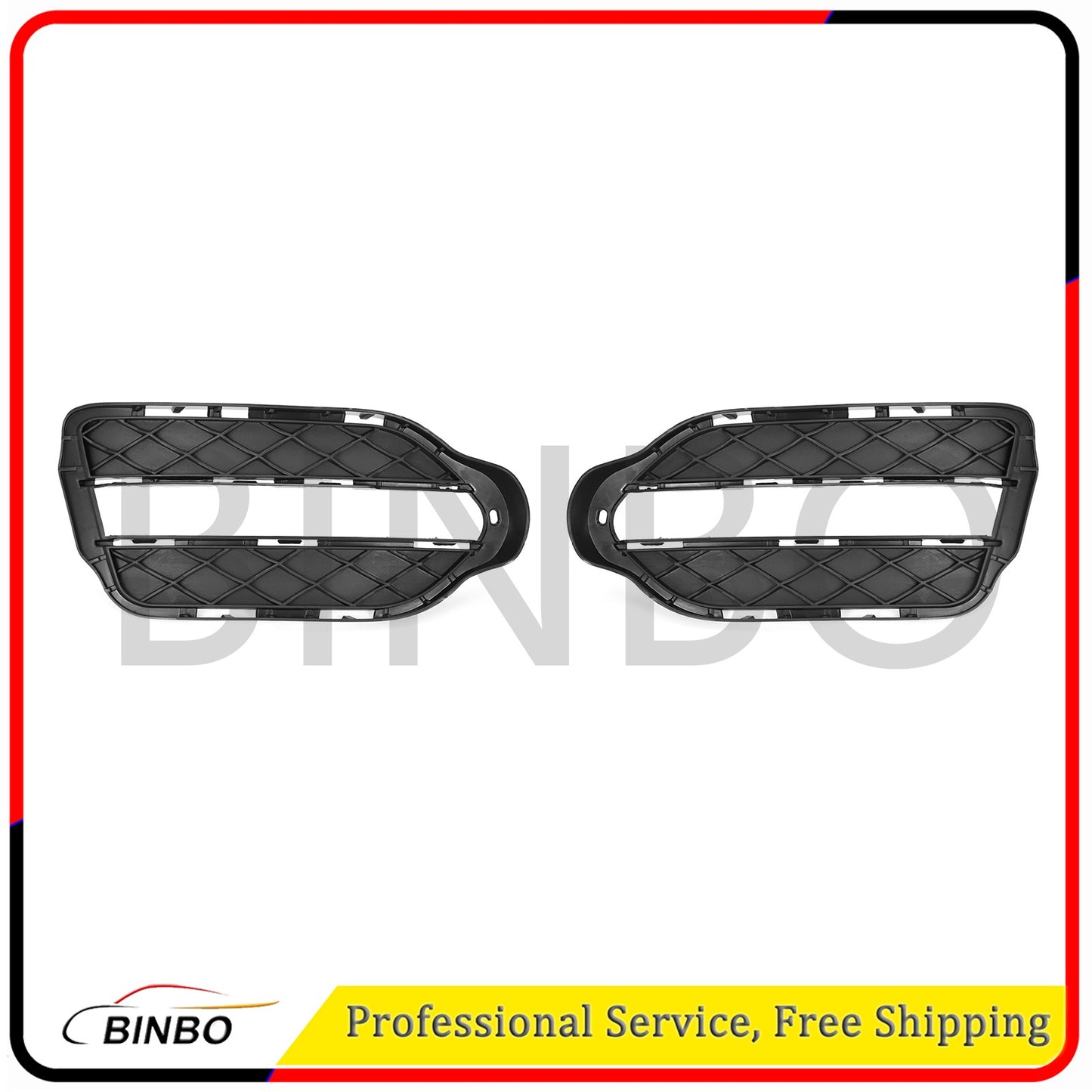 Bumper Grille For 2013-2015 for Mercedes for Benz GLK350 Driver and Passenger Side