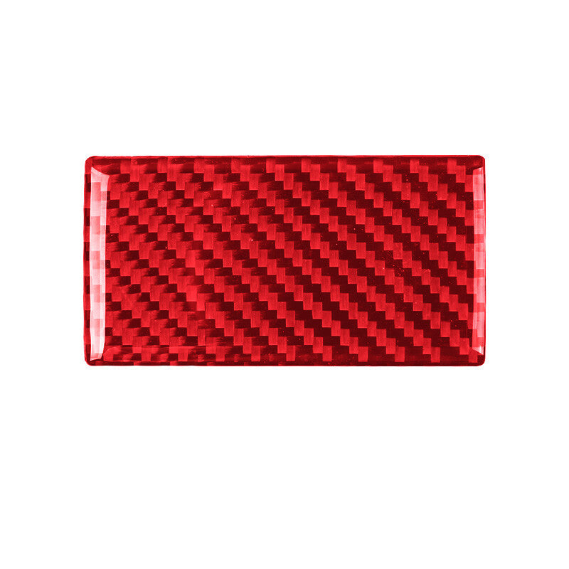 Red Carbon Fiber Interior Glove Box Handle Cover Trim for Mazda CX-9 2016-2022