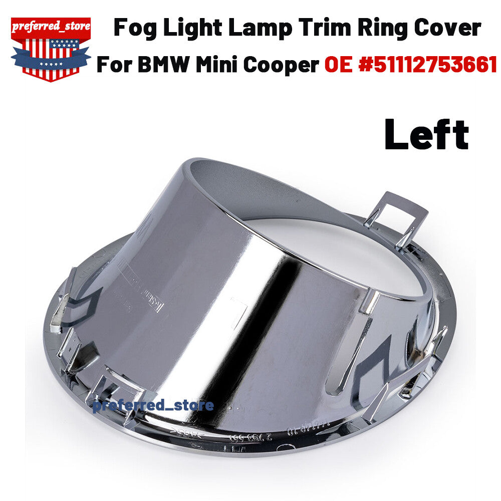 Fog light trim ring cover for front drive left side of for Mini R55/R56 Cooper 51112753661- v