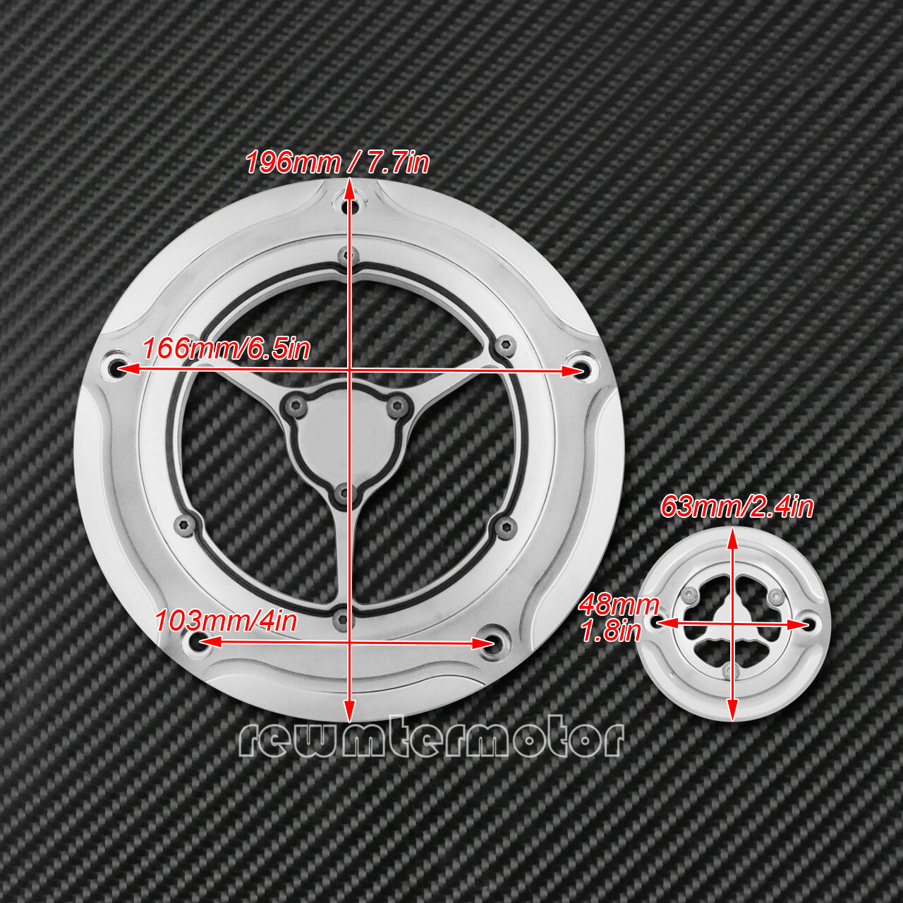 Clarity All Chrome Derby Cover Timing Cover Fit for Harley Touring FLH/T 2016-20