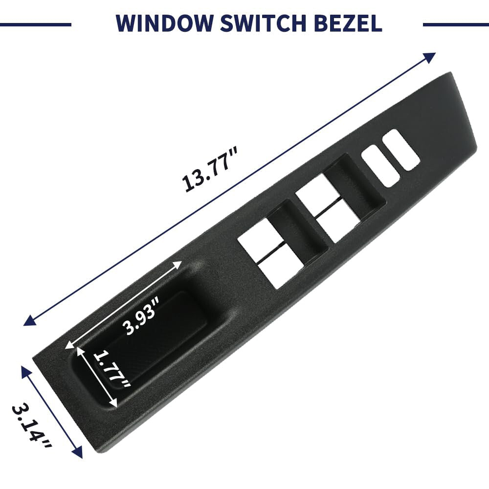 Left+ Right Door Window Switch Bezel Trim Panel Cover for Toyota Yaris 2012-2014