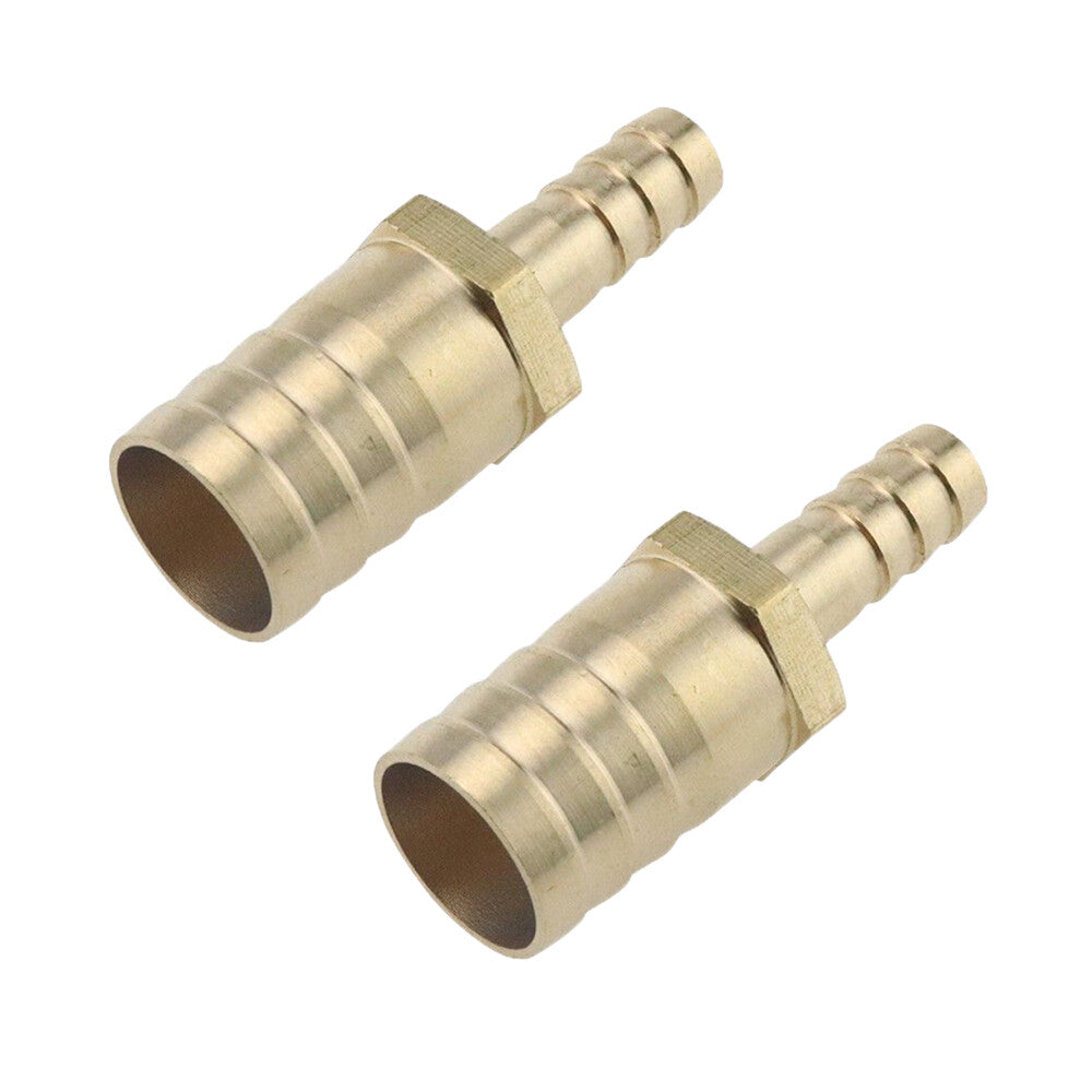 2X Union Hose Barb Brass Fitting Splicer Gas Reducer (10mm×20mm) 3/8 to 3/4 Q