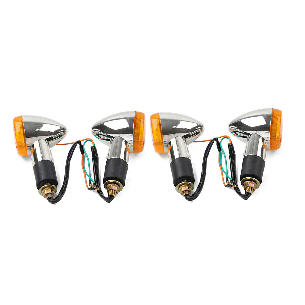 4x Amber Turn Signal Lights 10mm for Suzuki Boulevard C109R C50 C90 S 40 50 83 Q