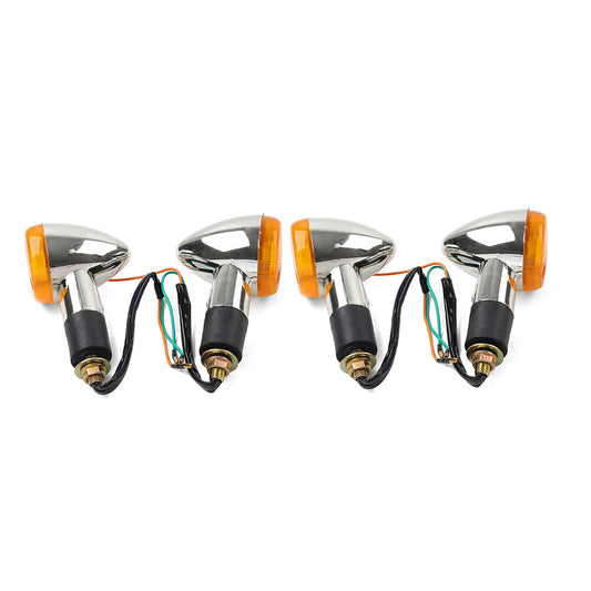 4x Amber Turn Signal Lights 10mm for Suzuki Boulevard C109R C50 C90 S 40 50 83 Q