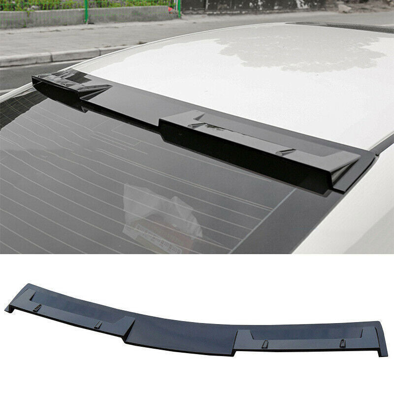 Black Window Roof Trunk Spoiler Wing Flap Trim for Nissan Sentra Sylphy 2020-23