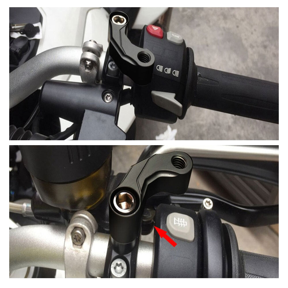 Motorcycle Mirrors Riser Extension Brackets Adapter for BMW R1200GS LC R1200 Q