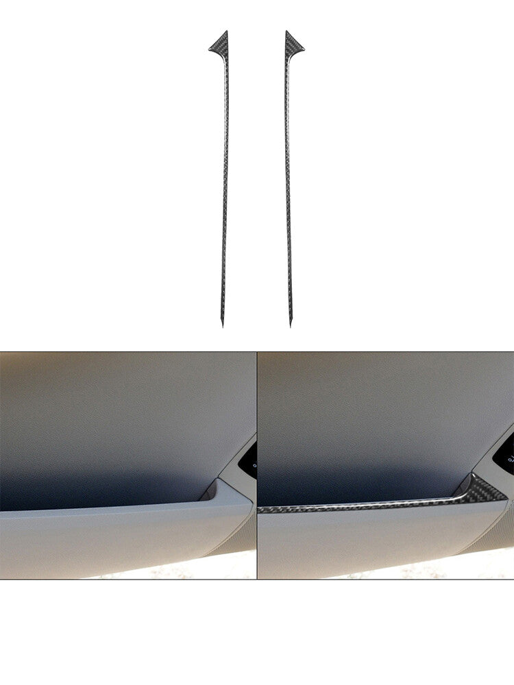 Red Carbon Fiber A/C Console Panel Cover Trim for Subaru Outback Legacy 2015-17 v