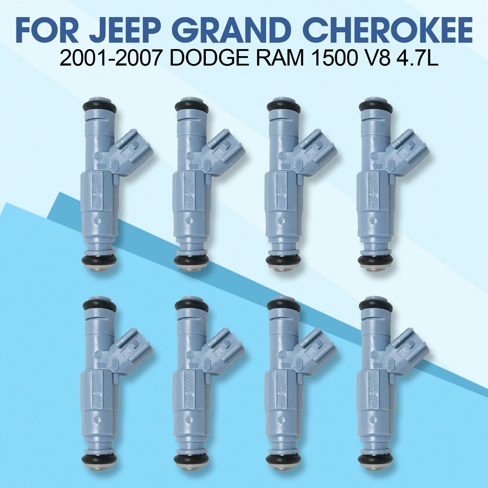 8-pack fuel injectors 0280155849 suitable for 01-07 for Dodge Dakota Durango for Ram 1500 4.7L V8