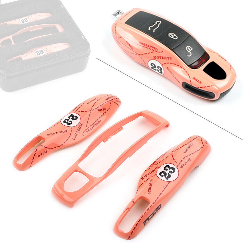 for Porsche for Cayenne for Panamera 911 Macan Pink Pig Remotes Key Fob Case Shell Cover
