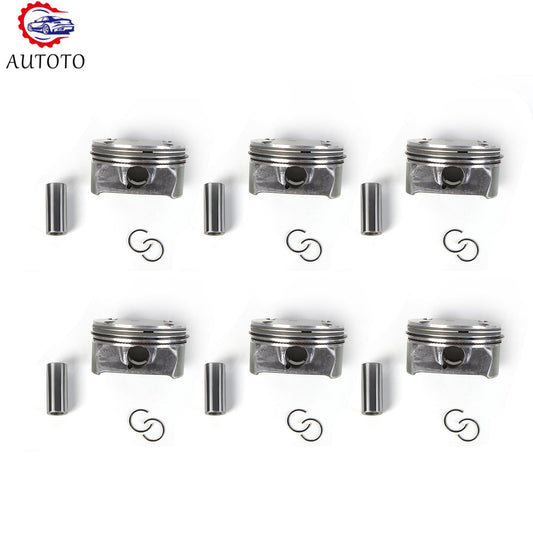 for Mercedes-Benz CLK350 C350 GLK350 E350 M272 3.5L 6x Pistons  Rings Set STD