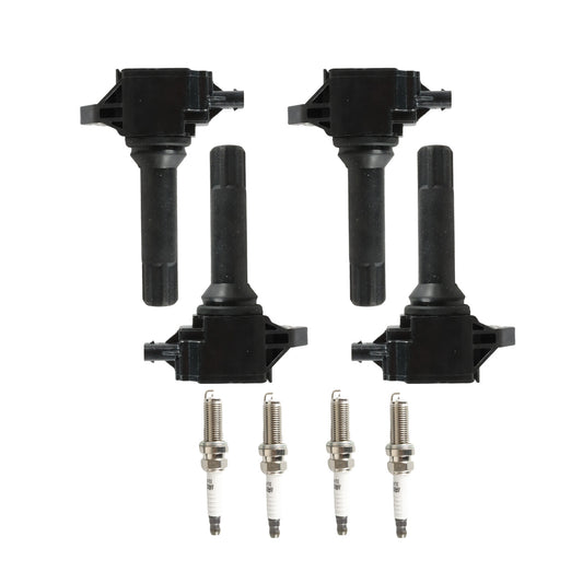 Set of 4 Ignition Coils UF724  Iridium Spark Plugs for 2014-16 for Subaru Forester