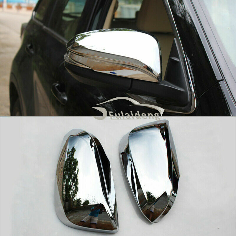 For Explorer 2016-2019 Chrome Front Fog Light Lamp Eyelid Strip Cover Trim v