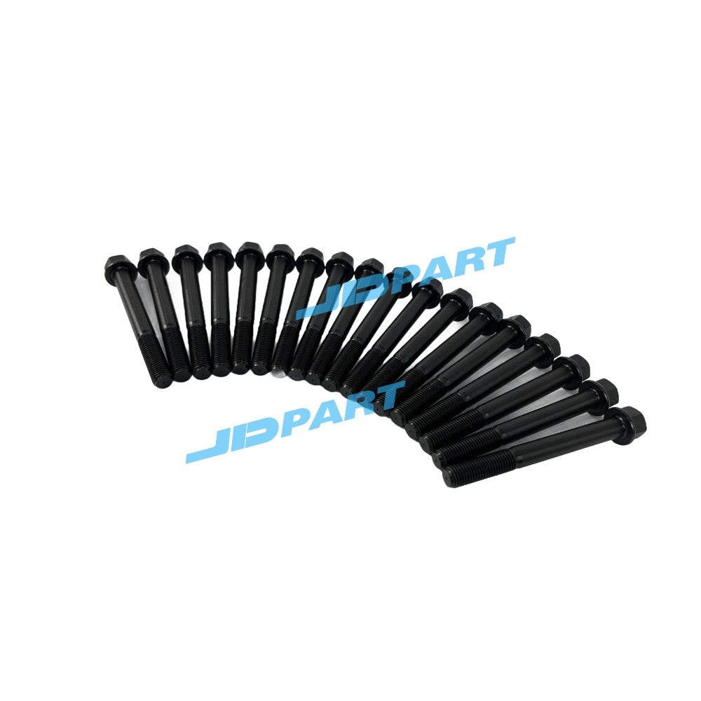 18-piece 4D95 cylinder head bolts for diesel engine parts.