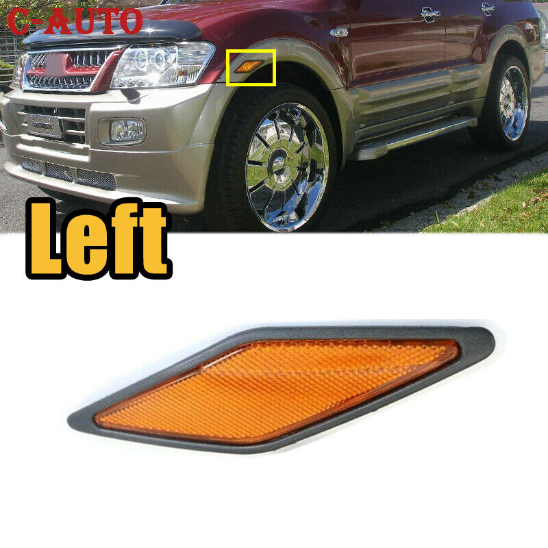 Left front fender reflectors Lamp for Mitsubishi Pajero Montero 2000-2003