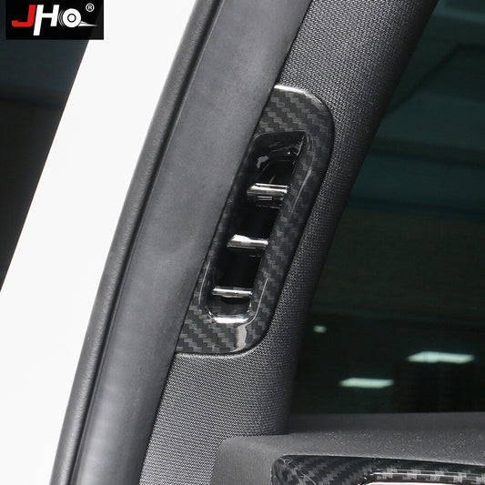 ABS Carbon Fiber A Pillar Air Outlet Vent Cover for Jeep Grand Cherokee 2011+