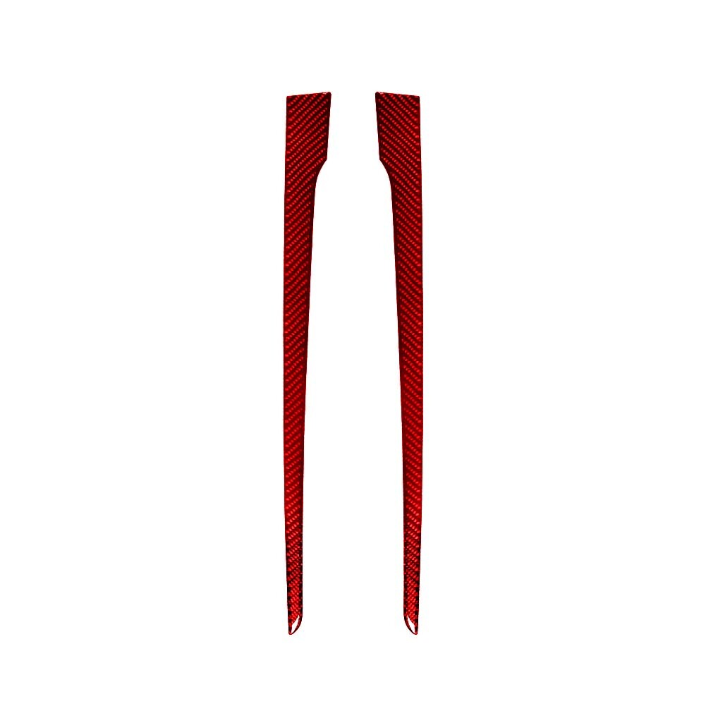 Red Carbon Fiber Water Cup Holder Frame Panel Cover Trim For 370Z 2009-20 v