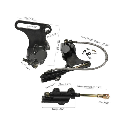 Rear brake caliper master cylinder fo 110cc 125cc 140cc SSR Taodao Dirt Pit Bicycle