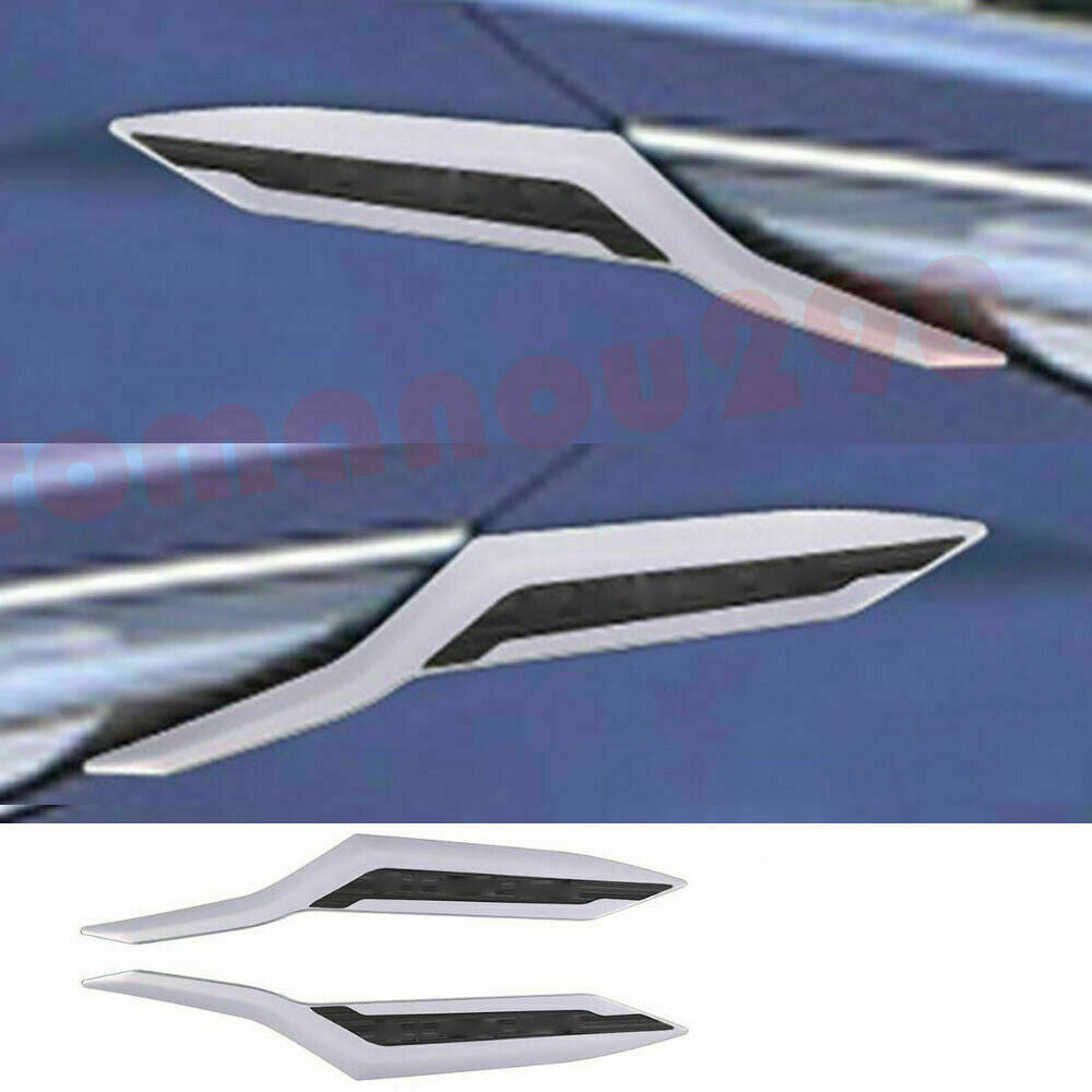 2P for Toyota for Sienna 2021-2022 Chrome Front Fender Vent Molding Strip Cover Trim