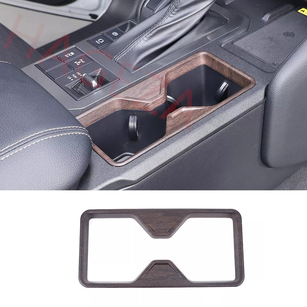 Oak Grain ABS Front Water Cup Holder Cover For Toyot@ for Land Cruiser LC250 2024-25