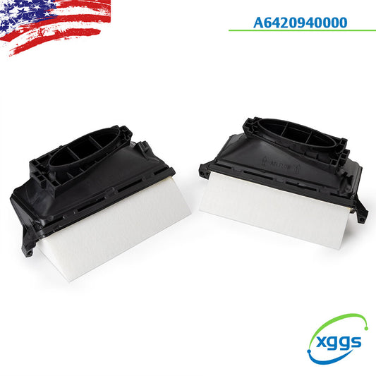 2-Piece Left and Right Air Filter Kit for 2012-2016 for Mercedes-Benz GL350 S350 6420940000 Q
