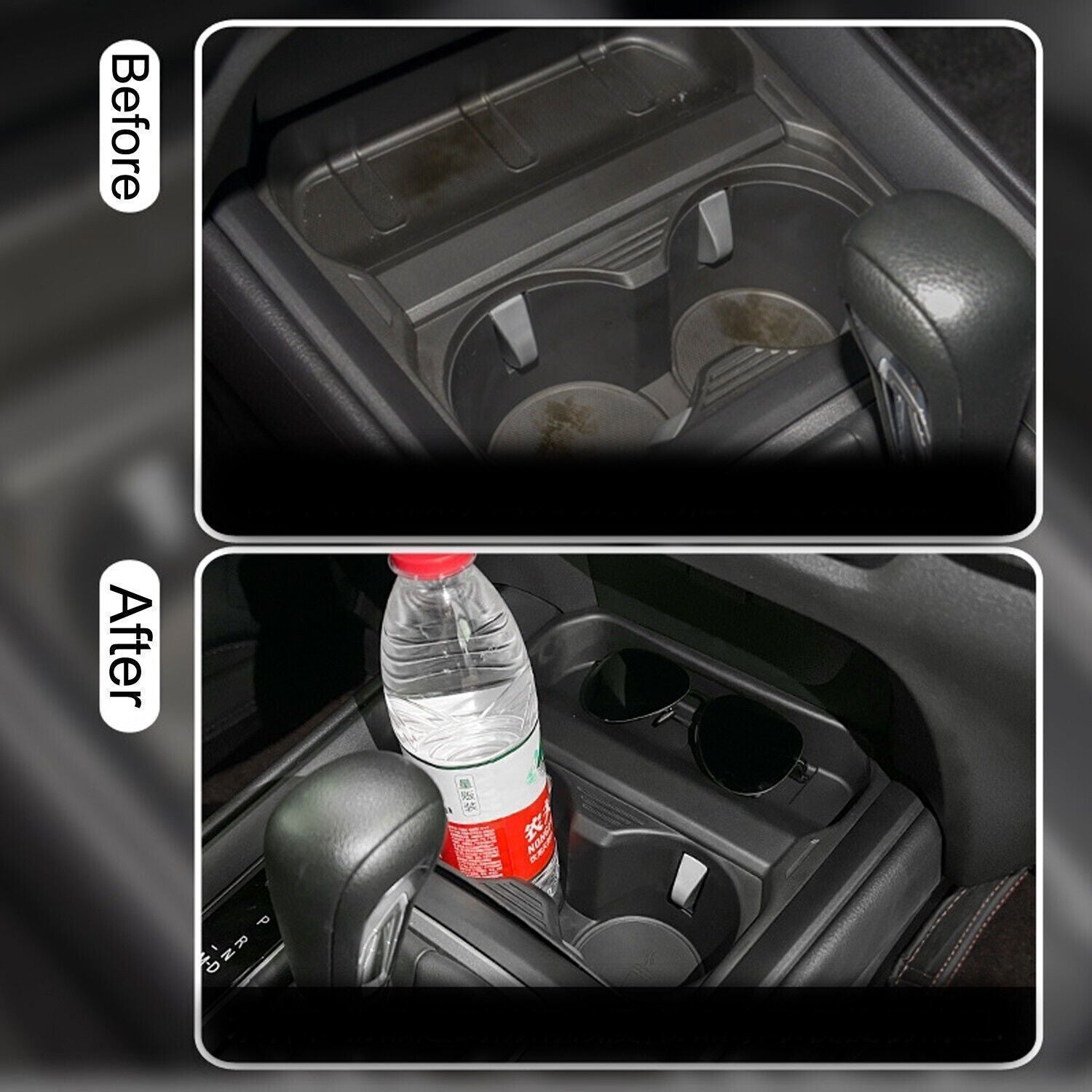 for Mazda CX-50 CX50 23-2025 ABS Black Center Console Cup Holder Storage Box 1X