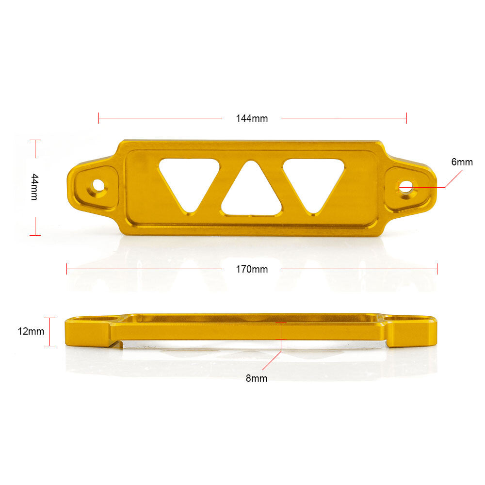 For 170mm Aluminum Billet Battery Tie Down Mount Bracket Brace Bar Q