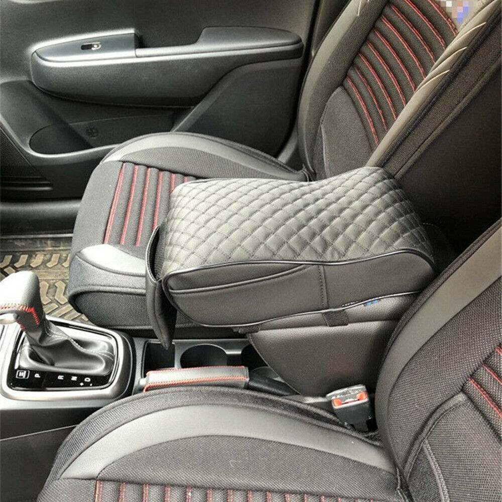Accessory SUV Car Armrest Box Mats PU Leather Console Pad Liner Cushion Cover