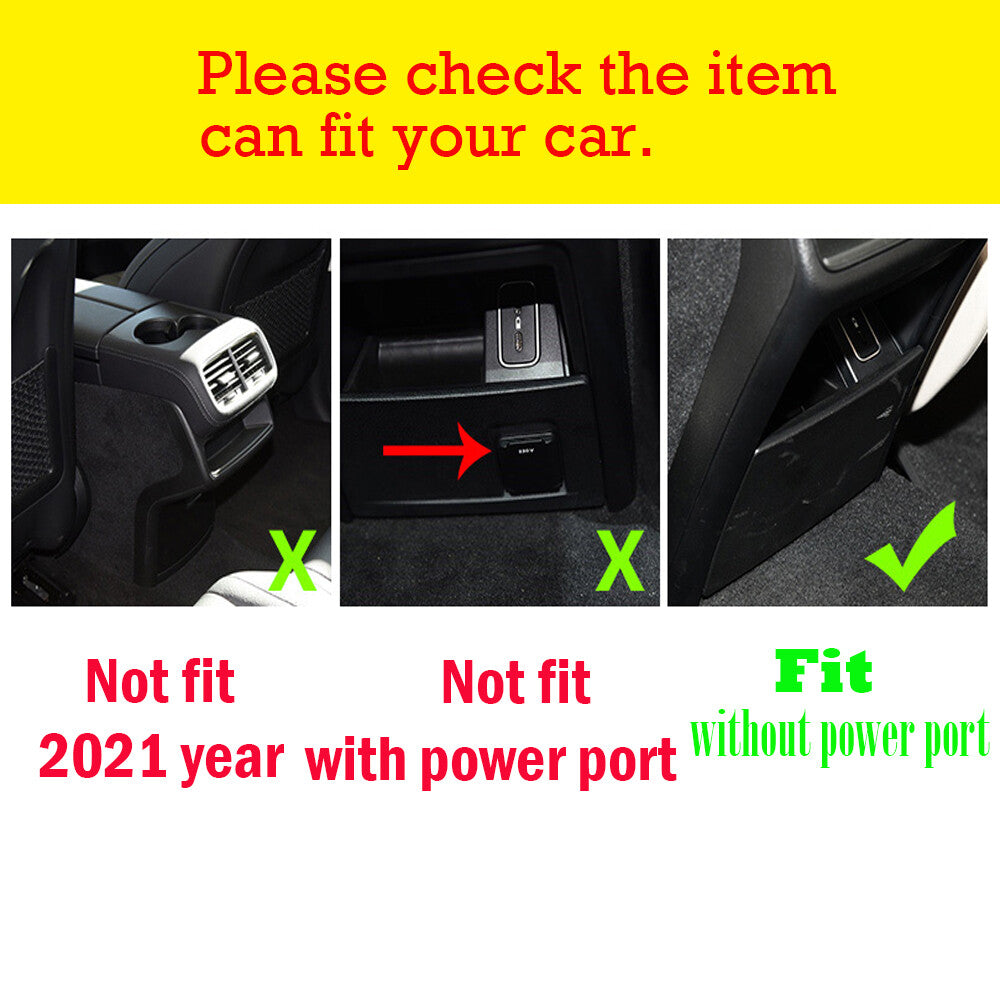 Carbon ABS Rear Air Vent Outlet Panel Cover for Mercedes-Benz GLE Class W167 20+