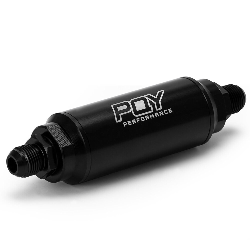 Universal -6AN Inline Fuel Filter High Flow 100 Micron Cleanable AN6 6AN AN8 8AN