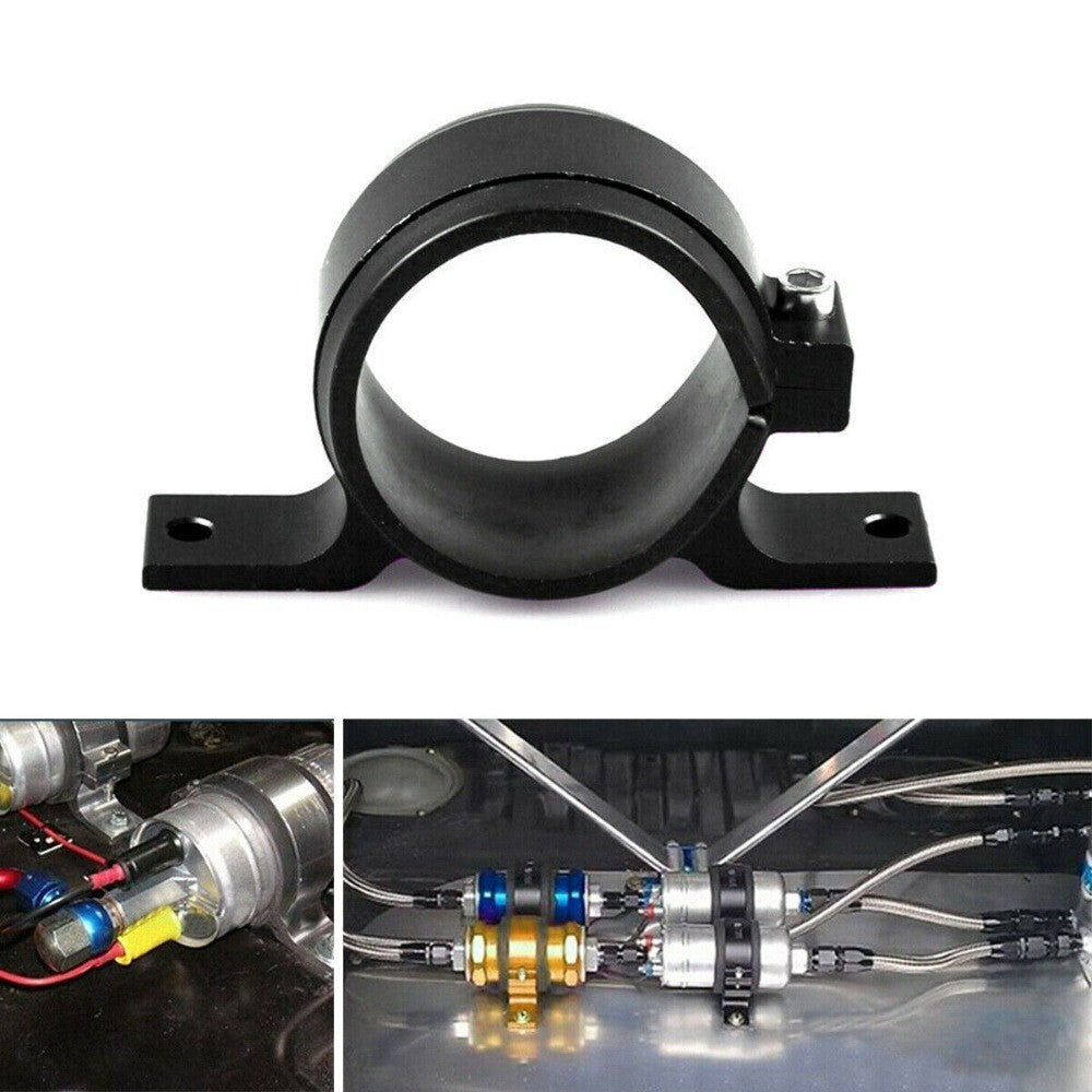 1x 60mm Car External Fuel Pump Filter Bracket Mounting Clamp Cradle Holder Black n