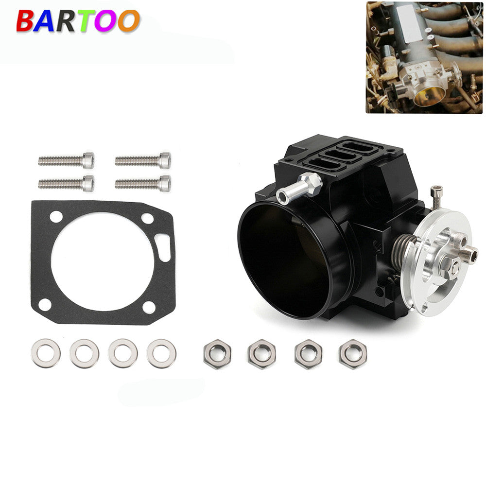 Black 70mm Intake Manifold Throttle Body Plate Assembly for K-series K20 K20A2 Q