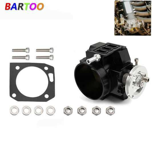 Black 70mm Intake Manifold Throttle Body Plate Assembly for K-series K20 K20A2 Q