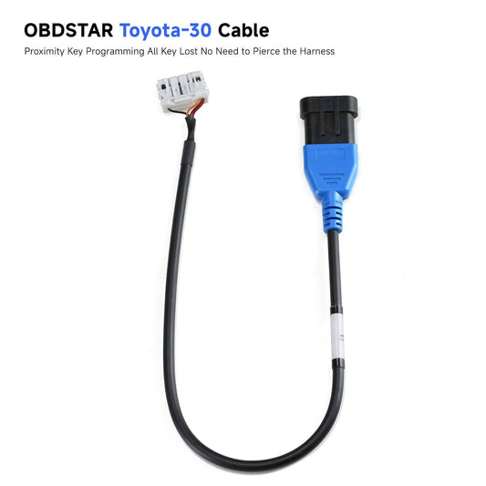 OBDSTAR for Toyota -30 Cable Support 4A and 8A-BA All Key Lost for X300 DP PLUS