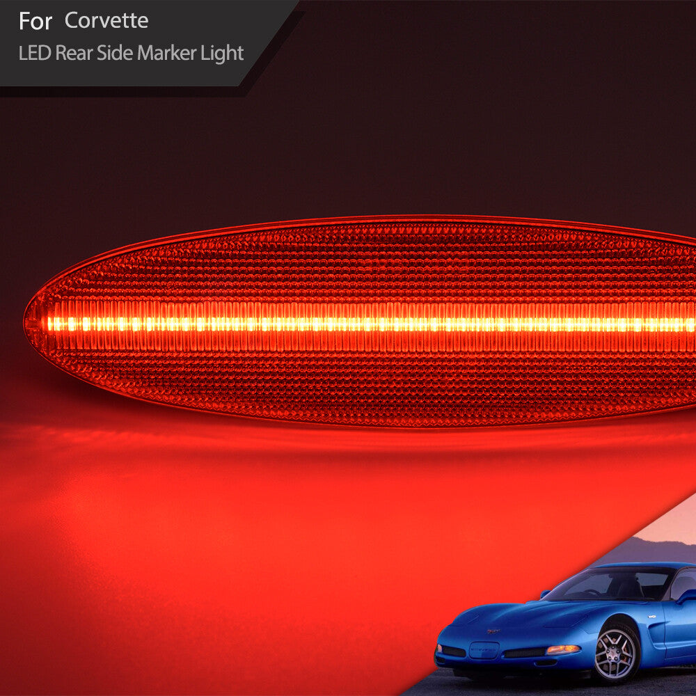 Smoked LED fender turn signal side marker lights for Alfa Romeo Giulietta 10'0 1928 B