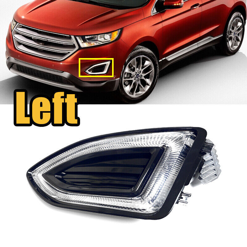 Left drive side for Ford Edge front LED 2015 - 2018 Bumper fog light DRL