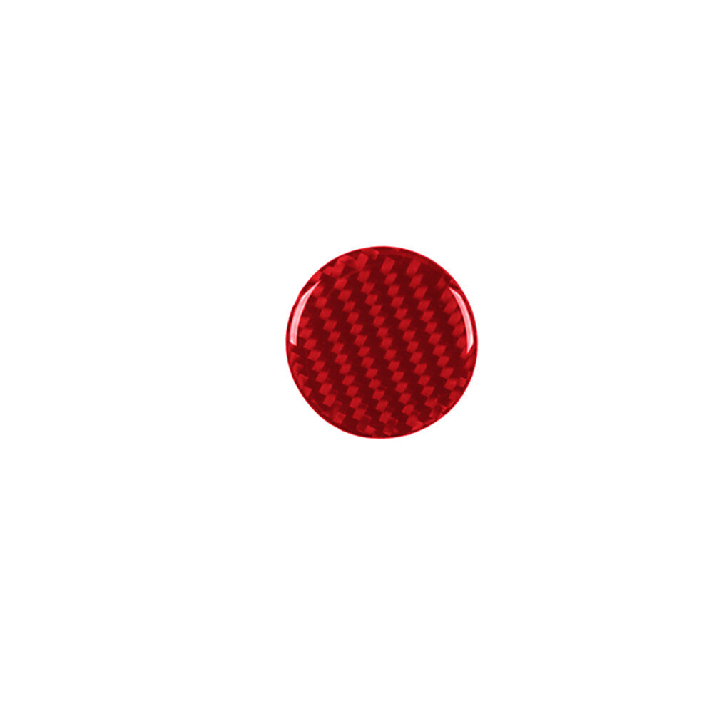 Red Carbon Fiber Multimedia Button Trim Panel for Toyota Supra A90 2019-2022