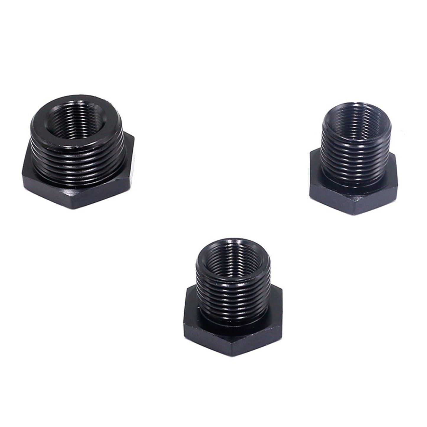 3Pcs 1/2-28 to 3/4-16,13/16-16, 3/4NPT Automotive Threaded Oil Filter Adapter T