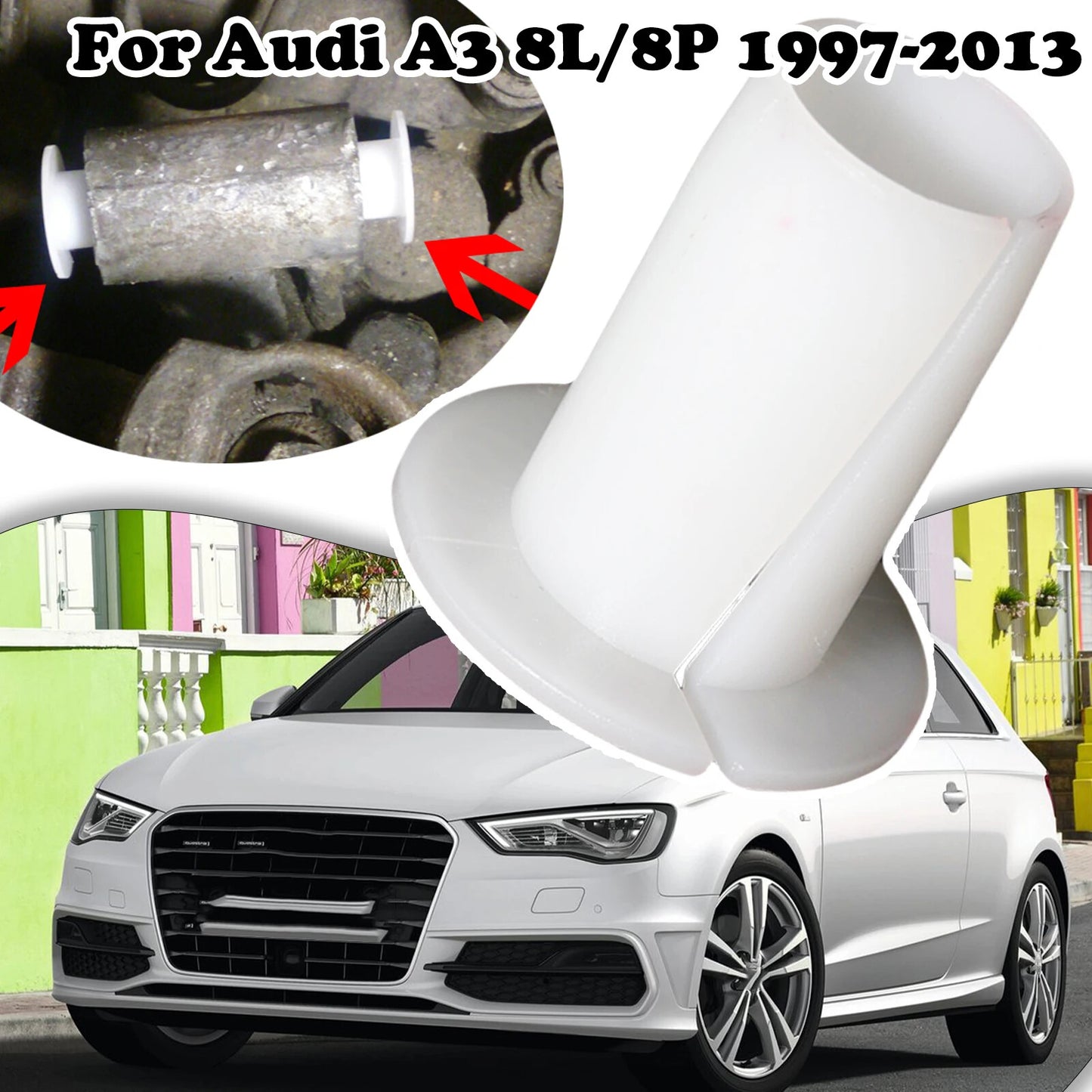 2Pcs for Audi A3 8L Relay Lever Bushing Gear Selector Rod Linkage Repair Bush MT