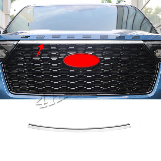 for ford  Explorer 2020-21 ABS Chrome Hood Bonnet Front Grille Molding Cover Trim