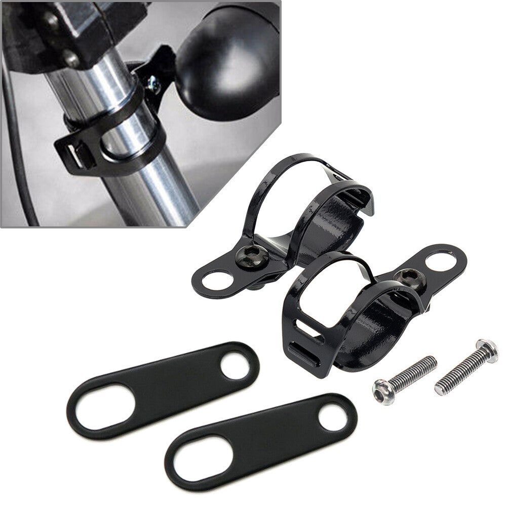 For Cafe Racer Motorcycle Turn Signal Relocater Holder Fork Clamps Shock Bracket